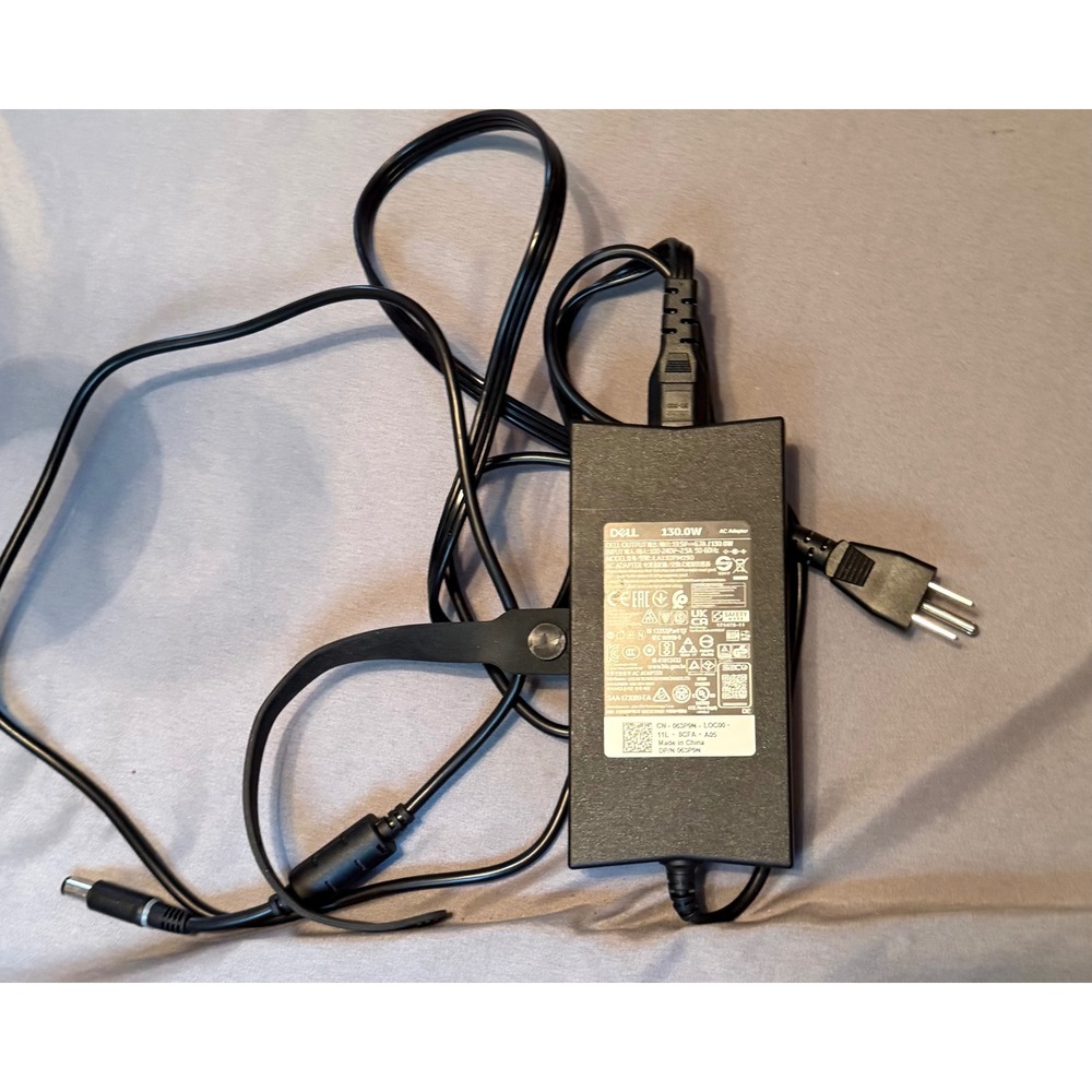 Dell 130W AC Adapter Power Supply HA130PM160 19.5V 6.7A 063P5N 0K00F5 Black